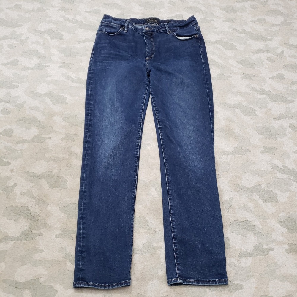 Lucky Brand Jeans Womens 12/31 Blue Hyden Skinny Ankle Pockets Denim Medium Wash